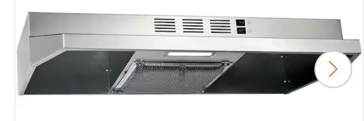 30-in Stainless Steel Under Cabinet Range Hood with Charcoal Filter