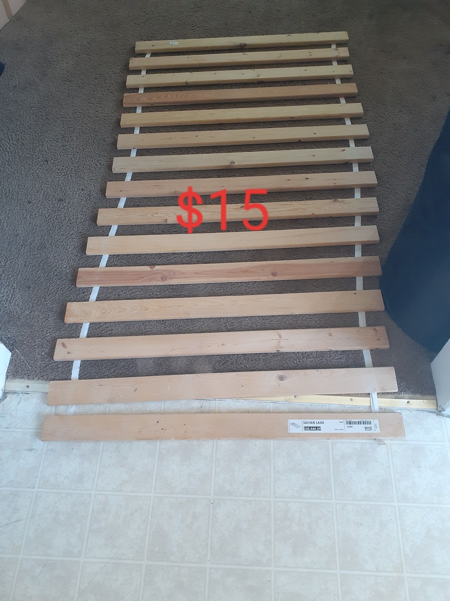 Wooden twin bed support slat/ IKEA sultan lade