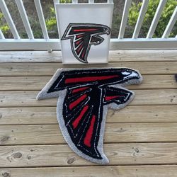 Falcons Rug And Picture 