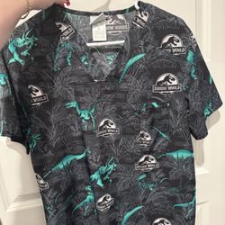 Scrub Top - Jurassic Park (Unisex)