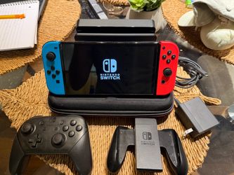 Nintendo Switch OLED Bundle + Pro Controller, Dock & Case