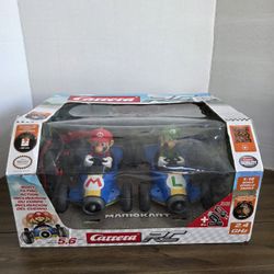 Carrera RC Nintendo Mario Kart Mario and Luigi Remote Control Cars 1:18 Scale 