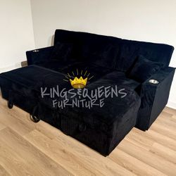 Black Sofa Bed 