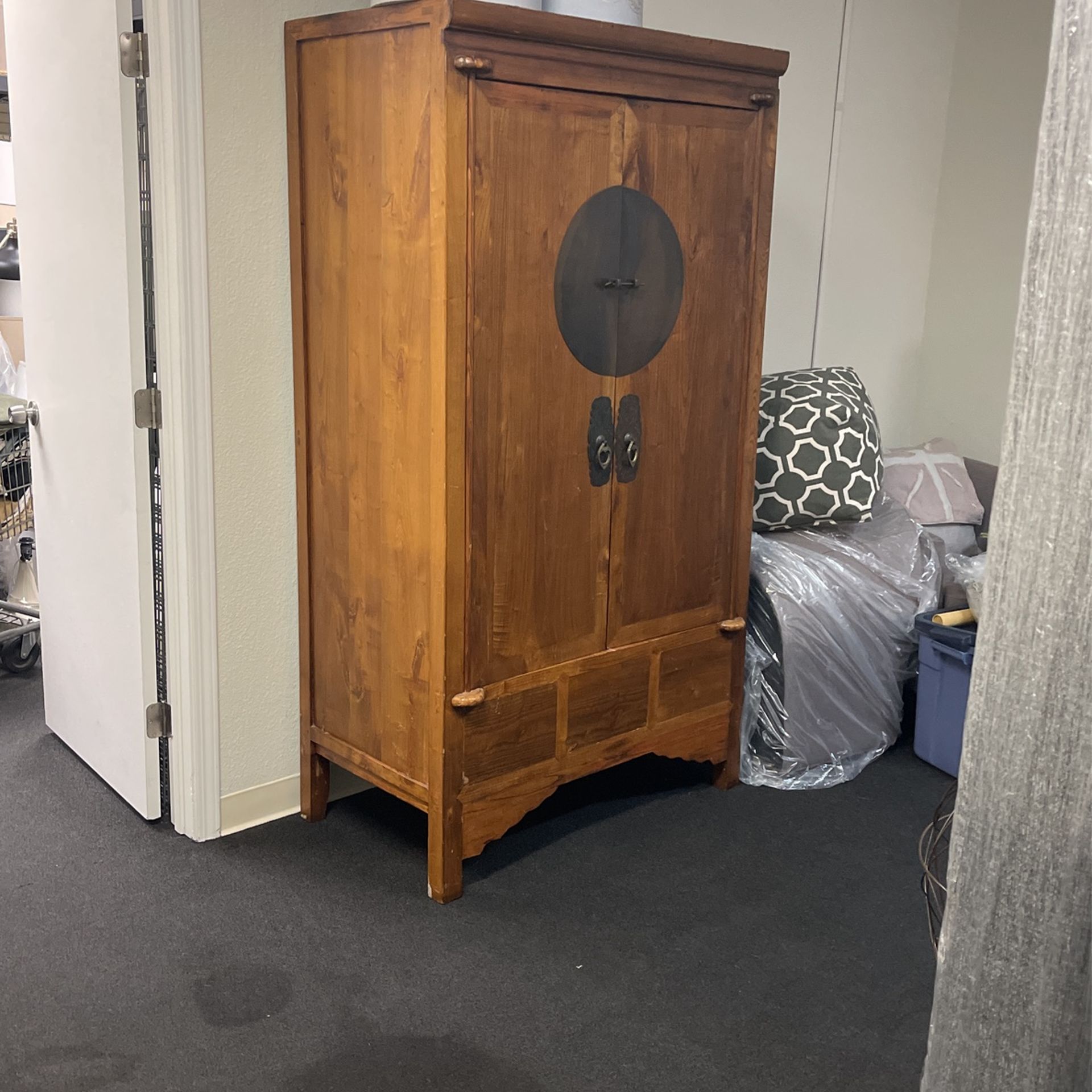 Chinese Wood Armoire