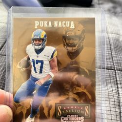 Puka Nacua stallions rookie card
