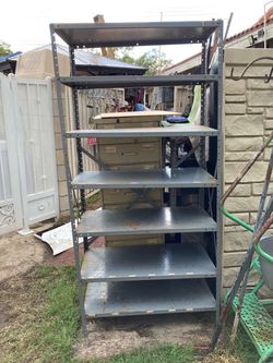 Shelf metal heavy duty dim 36”x18”x75”