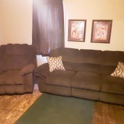 Electric  Couch And  Recliner  