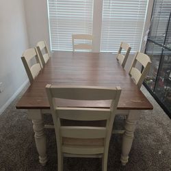 Ethan Allen Dining Table With Chairs