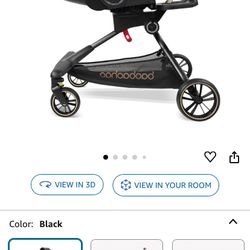 New! Baby Stroller,Lightweight Travel Strollers,High Landscape 360°Reverse,Adjustable Backrest Canopy,Foldable,Sit and Stand,Storage Basket,5-Point Ha