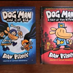 Dog Man By Dav Pilkey 2 Books Total
