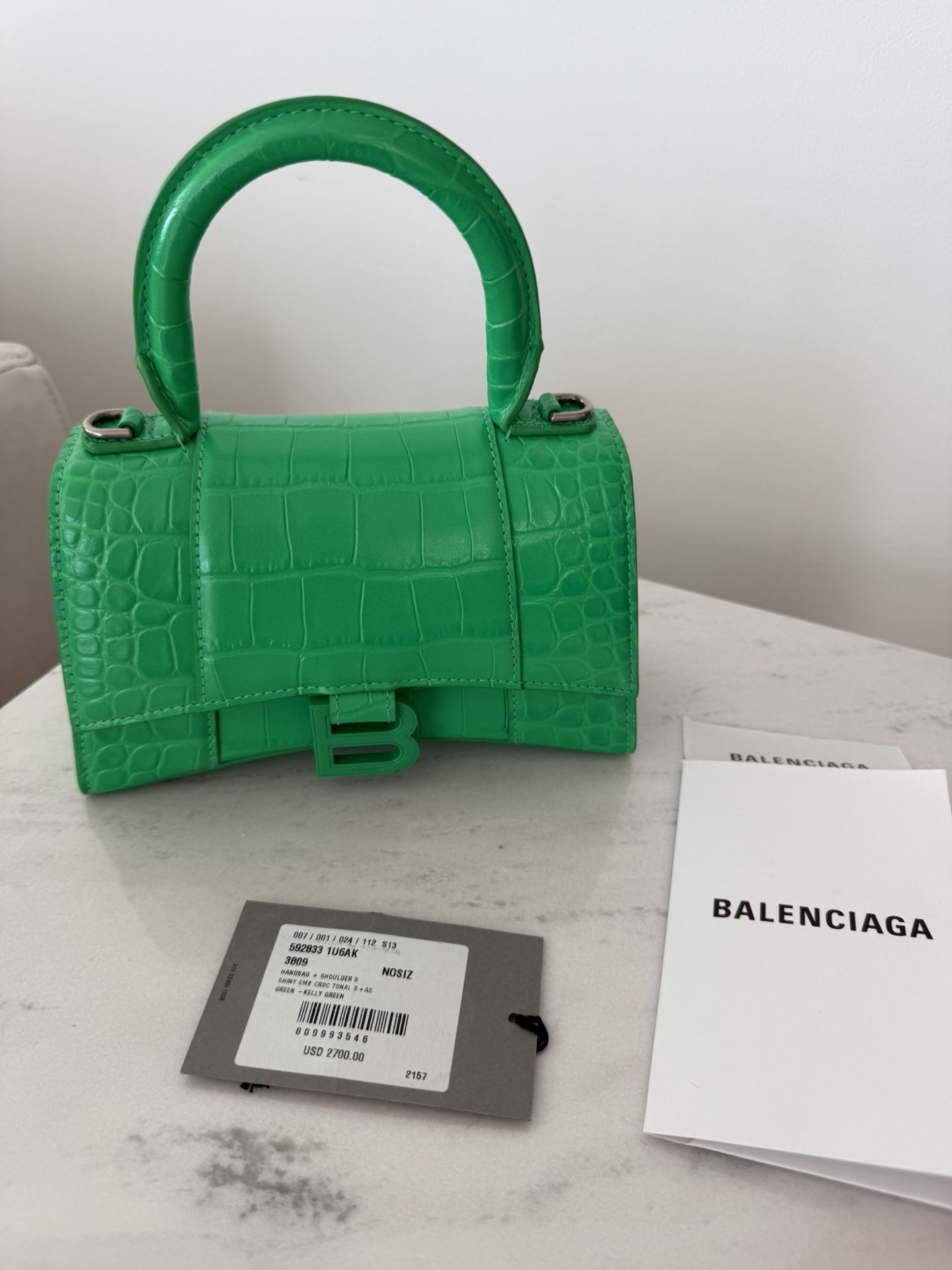 From $2600 BALENCIAGA HOURGLASS XS HANDBAG