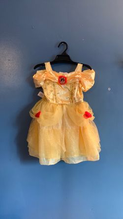 HALLOWEEN DISNEY BEAUTY AND THE BEAST PRINCESS BELLE TODDLER SIZE 2T AND TODDLER SIZE 3T-4T COSTUME