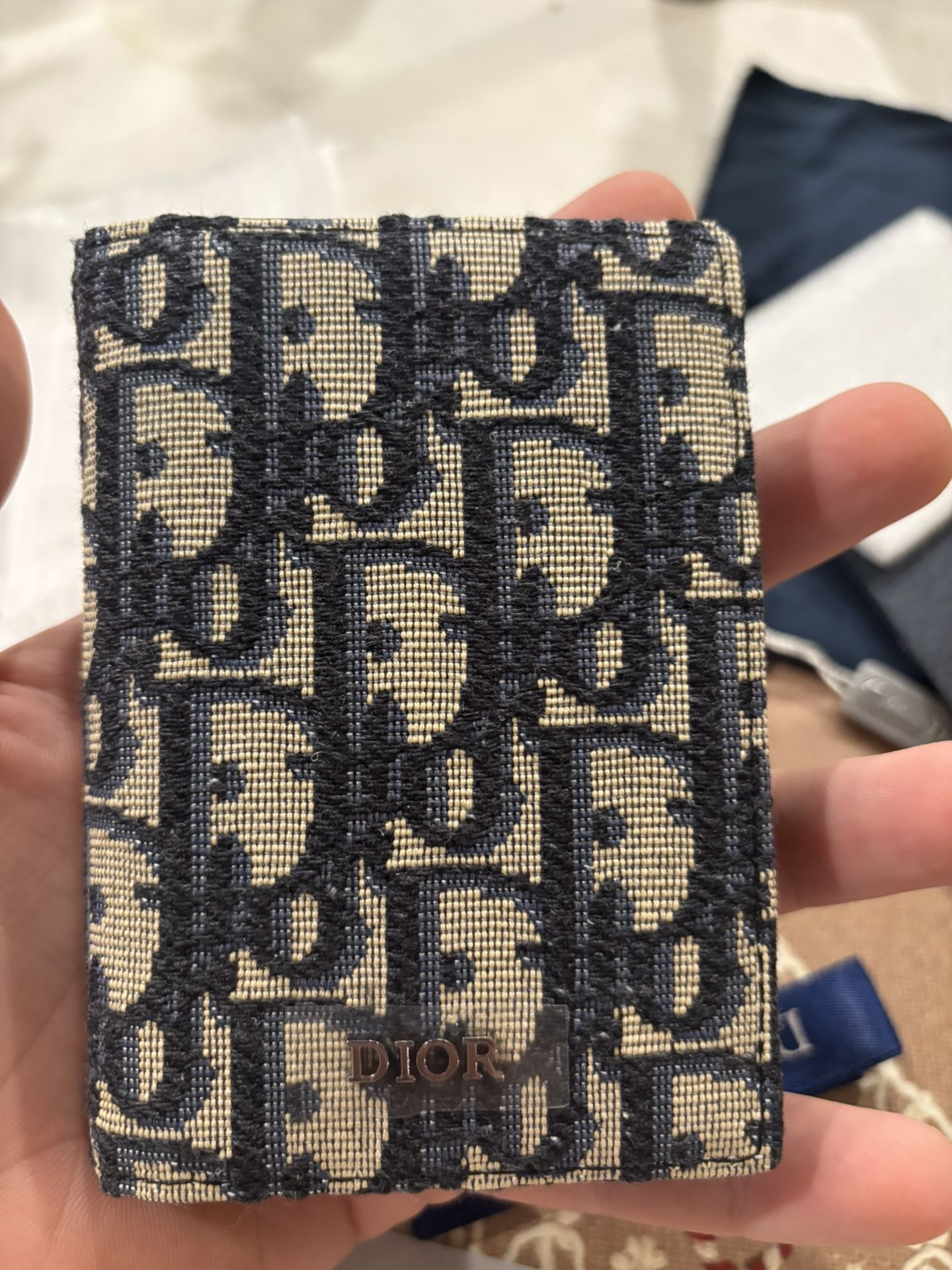 Beige and Black Dior Oblique Jacquard