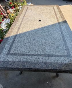 Outdoor marble table