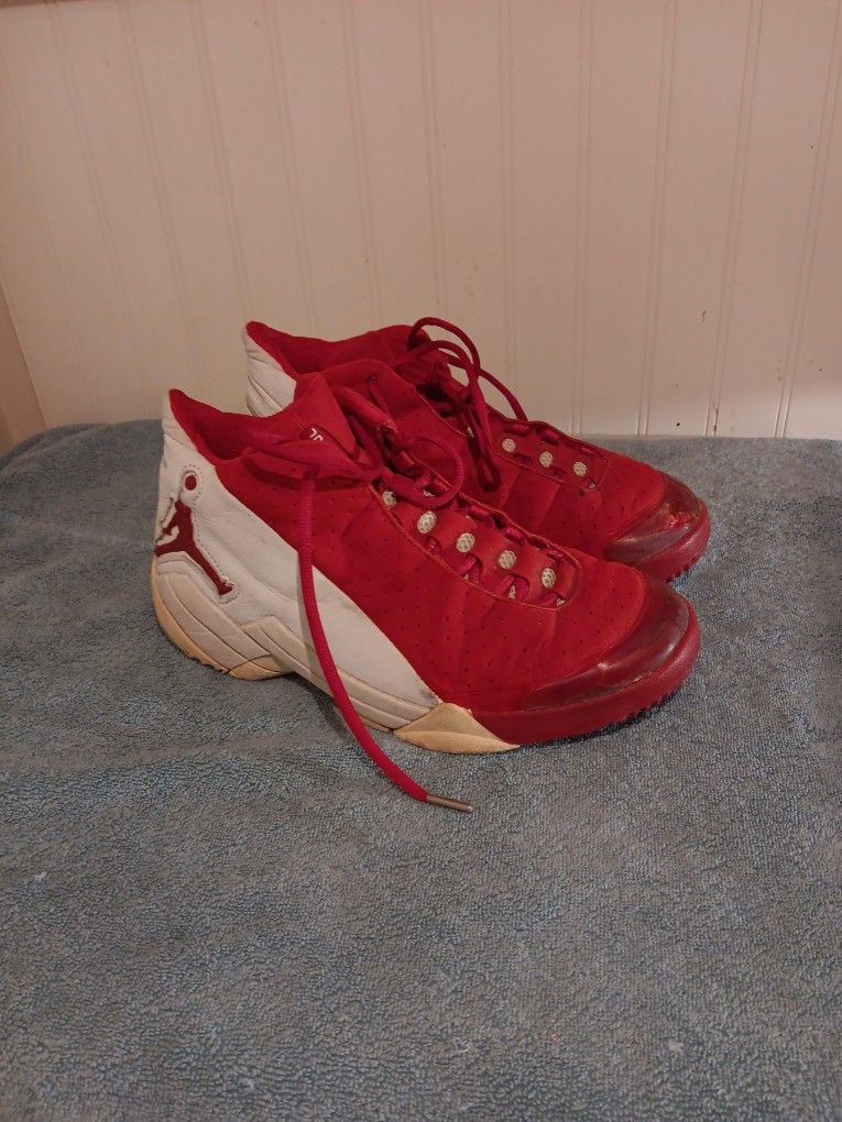 2000 Nds Size 11 Air Jordan Jumpman Camp23 Varsity Red/White 136041-611 Finley. Original Shoe Strings Needs TLC