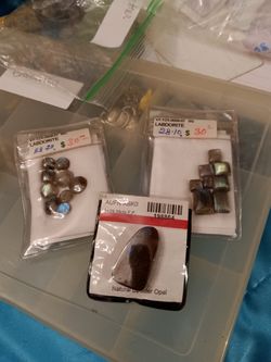 Labdorite Crystals And Natural Boulder Opal