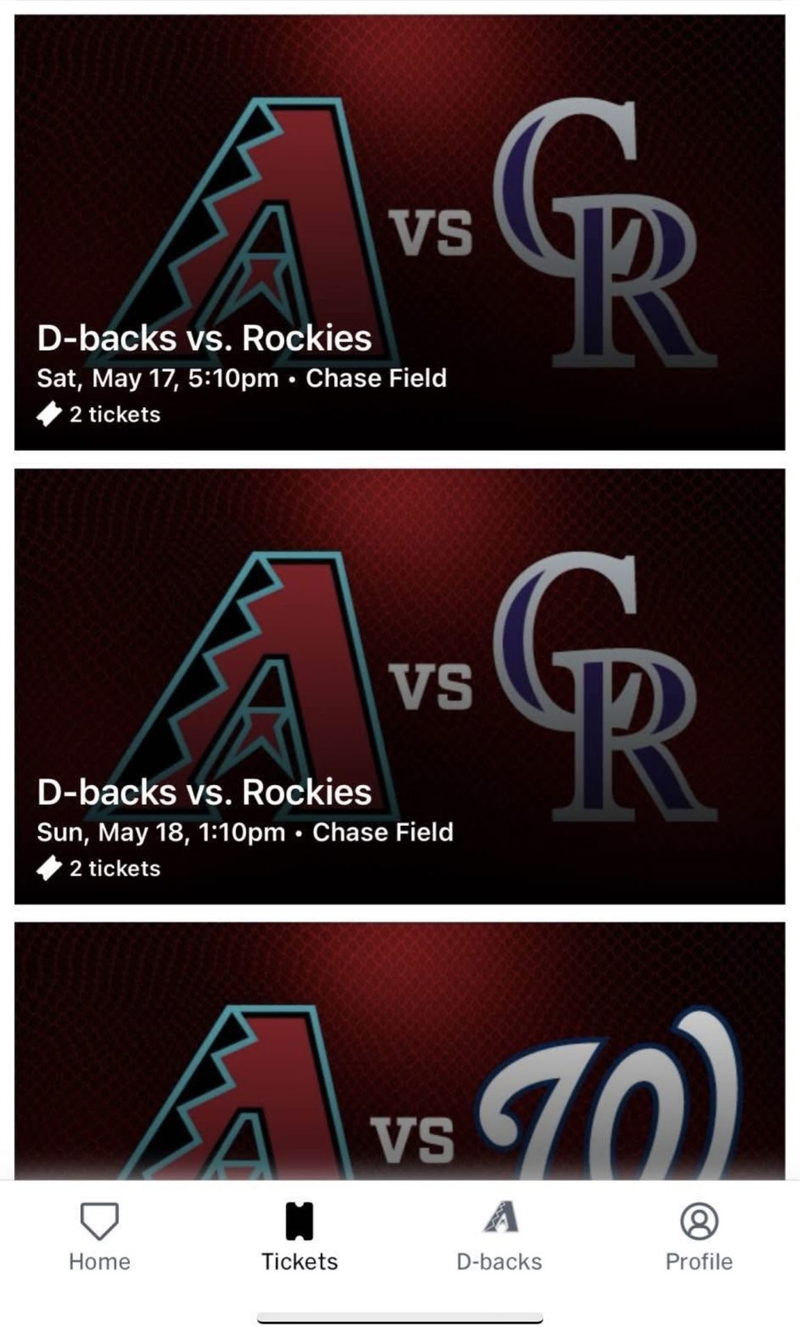 D-Backs vs Rockies