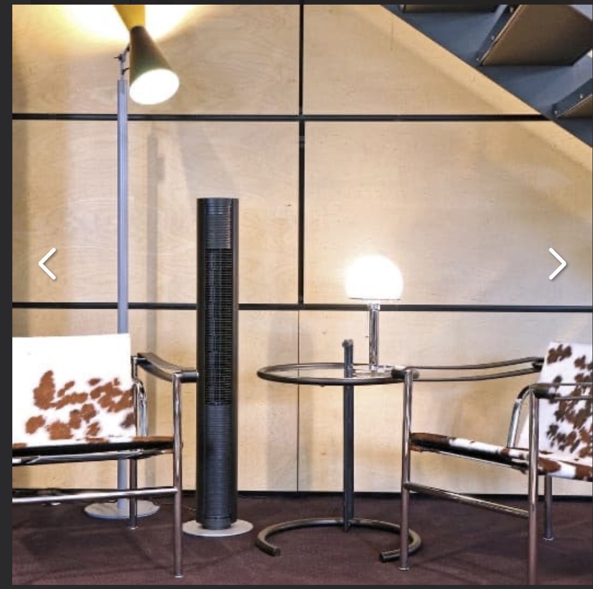 Stadler Peter Fan Black Tower Floor Modern Design Compact Remote Oscillating $229 Orig.