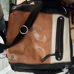 The SAK Leather Crossbody + Cosmetics Clutch