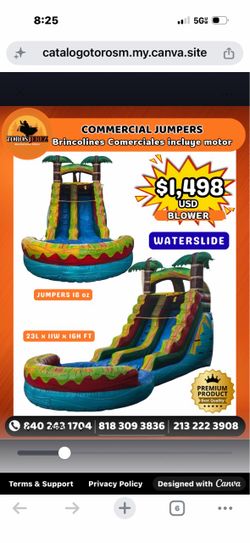 New Water, lights, Jumpers and inflatable