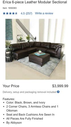 Sectional Sofa Bought From Costco Abbyson Living for Sale in Rancho Cucamonga CA OfferUp