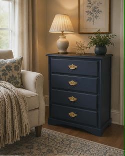 Blue dresser/solid wood dresser