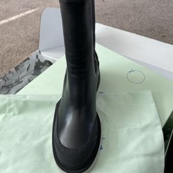 Off-White Sponge Chelsea Boots Black Sand Size 39 