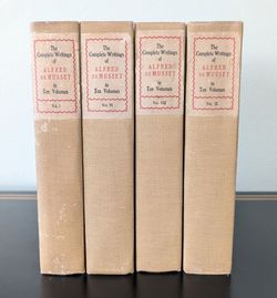 1905 Alfred De Musset Complete Writings 4 Vol Set Ltd Ed No 679 Large Paper