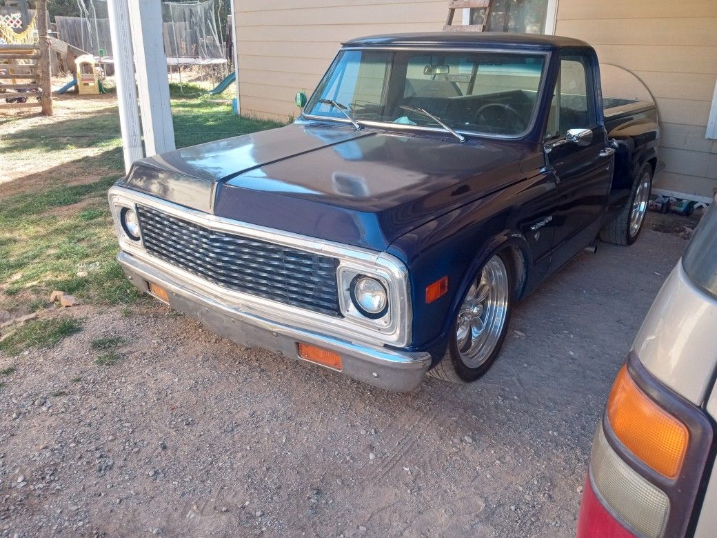 1969 Chevy C10 Limited Edition Factory Short Bed.has 455 Olds Engine Headers Edelbrock 750 Cfm Carb Dump Bed Kit 4 Corner Air Ride