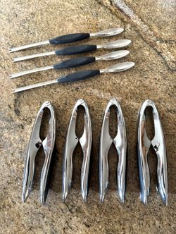 OXO Seafood& Nut Cracker & Picks / Forks Set 