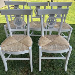 French Country Antique Dining Chairs 