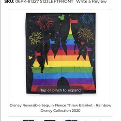 Disney Rainbow blanket 