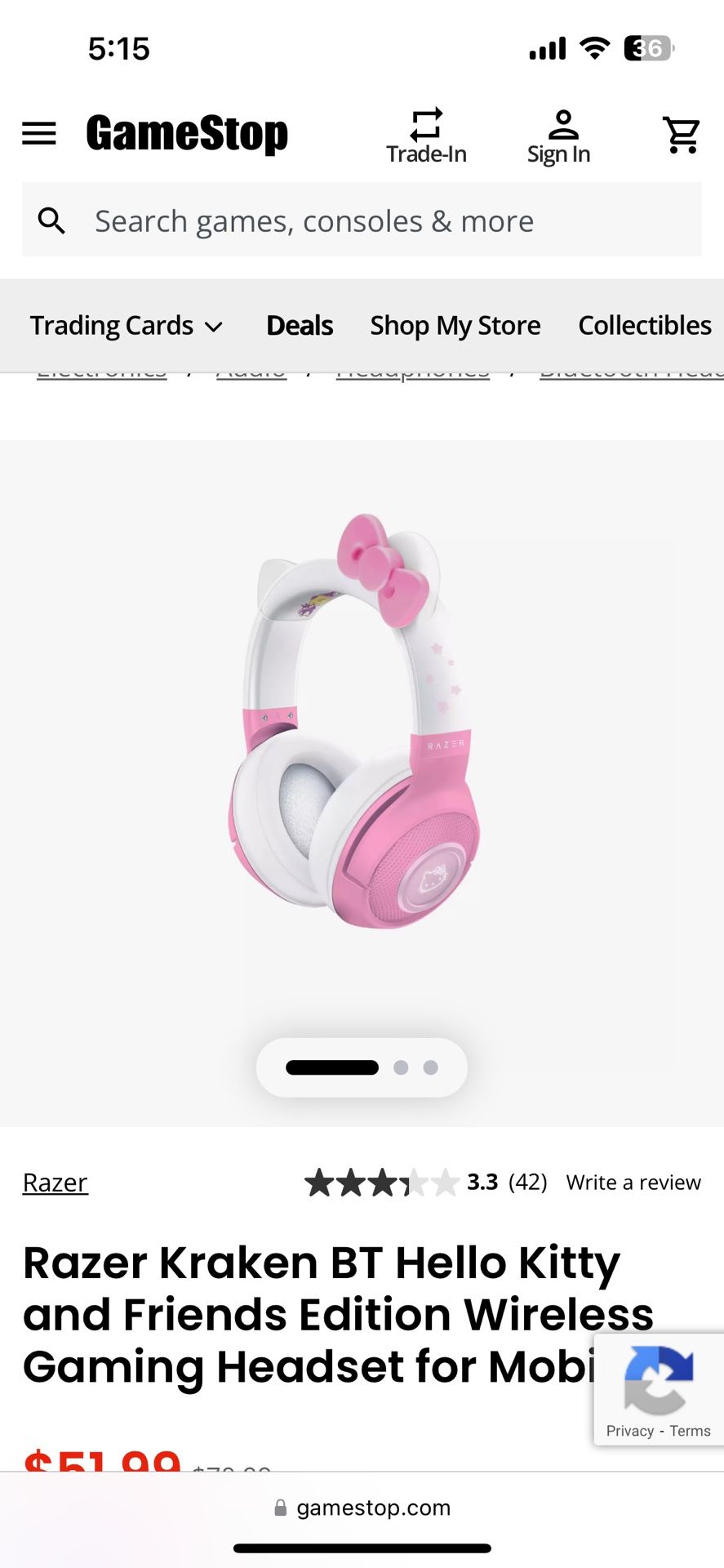Hello Kitty Headset