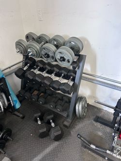 Weights plus rack