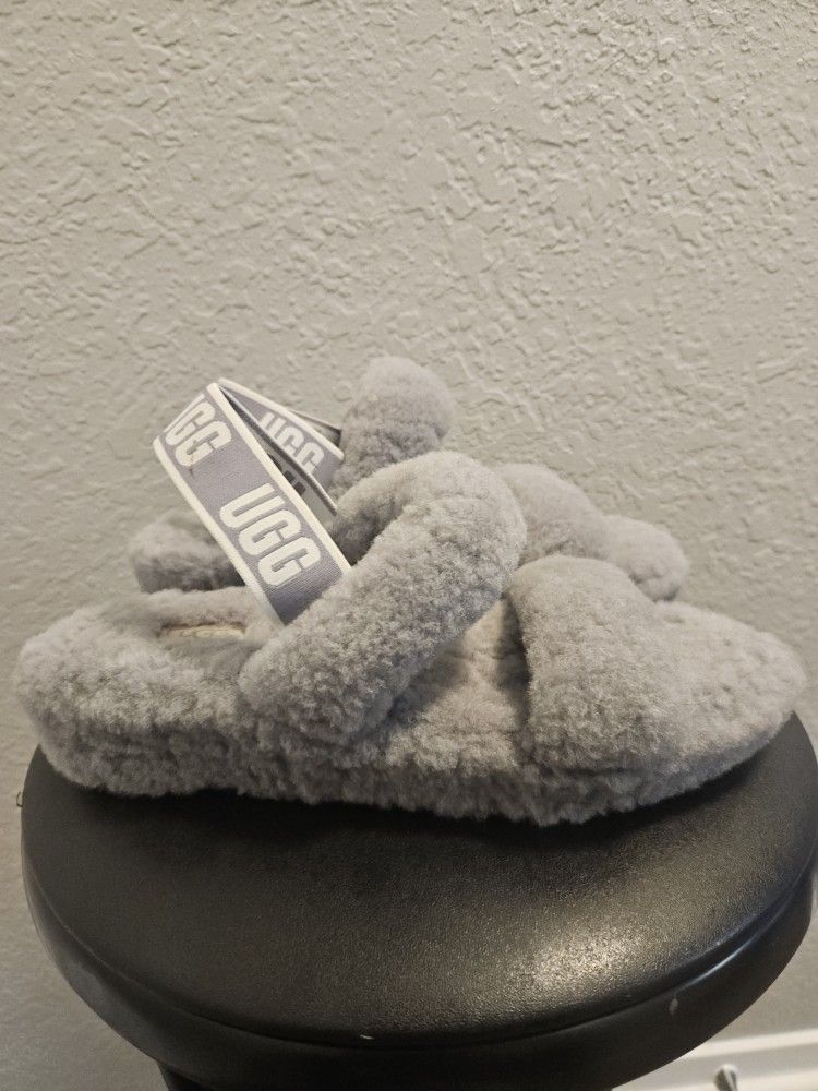 UGG Oh Yeah Slingback Gray Slippers 