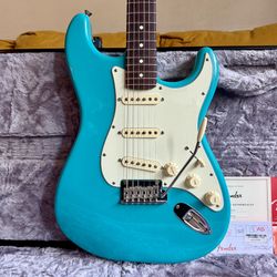 2021 Fender American Professional II Stratocaster Miami Blue Rosewood Fingerboard