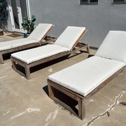 (3) Chaise Cushions (White)