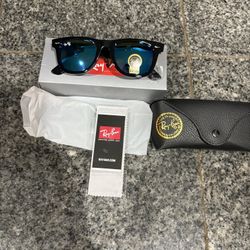 RayBan Wayfarer Blue Lens 
