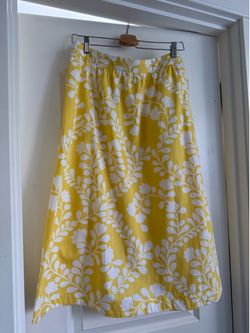 Boden Womens Yellow Midi Skirt Size 10 US