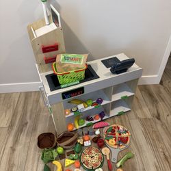 Grocery Store Mini Mart Pretend Play With Accessories