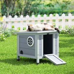 Rabbit Hutch, Bunny Cage, Small Animal house, Indoor with Openable, Portable Small Animals Shelters, NEW