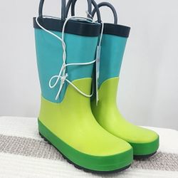 Cat & Jack Blue And Green Rainboots