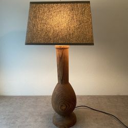 Mid-Century Modern Solid Wood  Lamp mid century