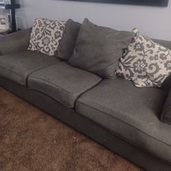 Gray Couches Set Need Clean Little Bit. Used. $385 Delivered Available Small Fee