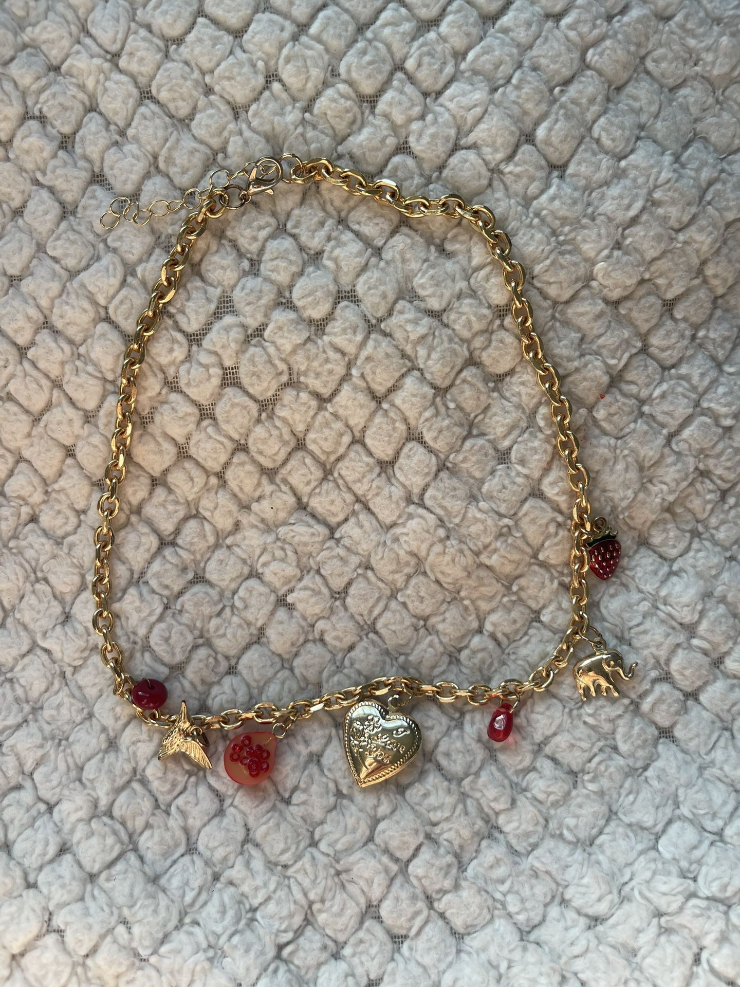 Red Charm Necklace