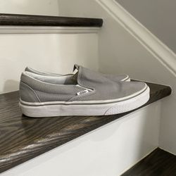 Vans Slip on Gray Sneakers Size 7.5