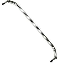 23” Inch Long Oval Tube Boat Handle Grab Bar Mount Handrail with Flange and Studs
