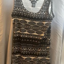 Aztec Print Tank Top Women Size Medium