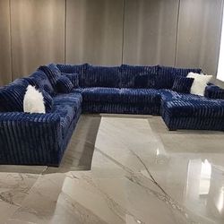 Blue Sectional 