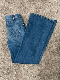 MOTHER Denim The Hustler Roller Heel Size 29